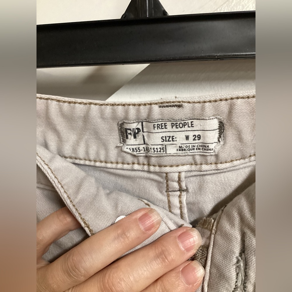 Free People High Rise Busted Knee Jeans - Picture 3 of 5